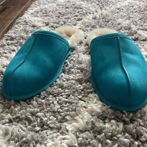 Mens Turquoise Blue Ugg Slippers